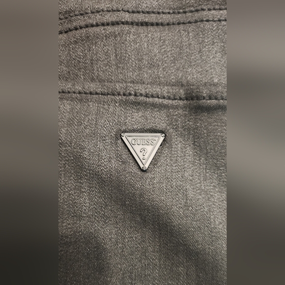 Guess Black Bib Overalls Stretch Dress Pants Romper Women's L - Picture 6 of 14